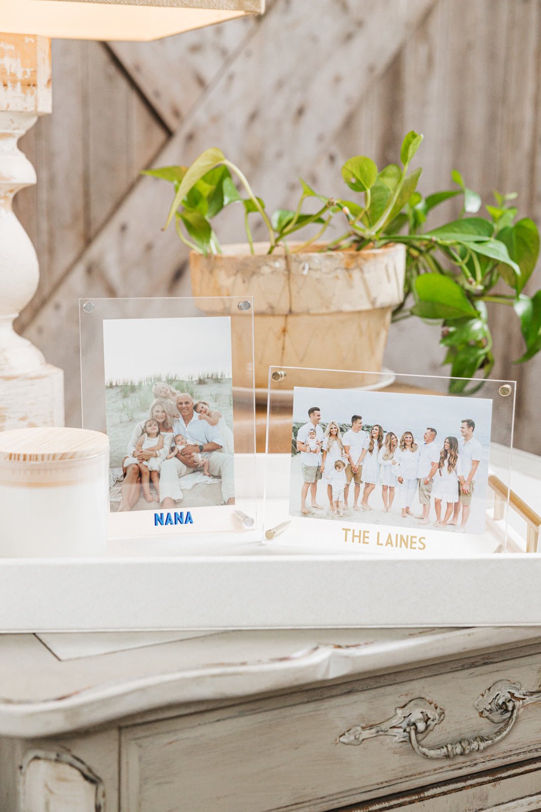 Shadow Monogram Acrylic Frame